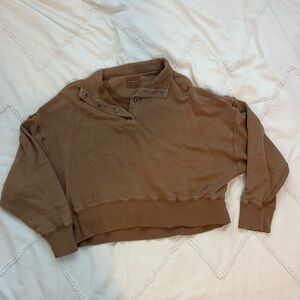 American Eagle quarter-button up